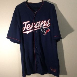 Texans button up jersey